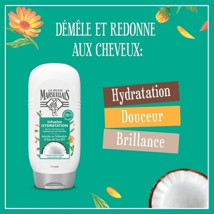 Le Petit Marseillais Light Hydration Conditioner With Organic Coconut Water