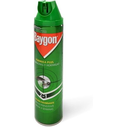 Baygon Formula Plus Insecticide Spray Against Cockroaches And Ants 400Ml