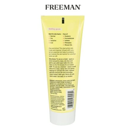 Freeman Energize Yuzu Lemon Jelly Facial Mask 3 Fl Oz