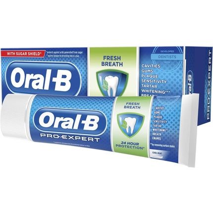 Oral-B Pro-Expert Toothpaste Fresh Breath 900Ml Professional Teeth Protection & Strengthen With Sugar Shield Cool Mint - Image 3