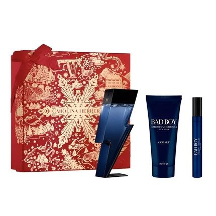 Carolina Herrera Bad Boy Cobalt Eau De Parfum 100Ml Eau De Parfum 10Ml Shower Gel 100Ml