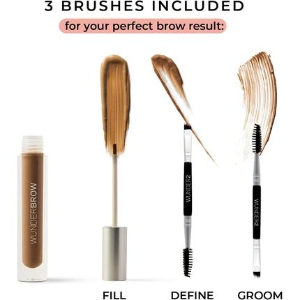 Wunderbrow Wunderbrow Waterproof Eyebrow Gel Jet Black - Vegan And Cruelty-Free - Image 3