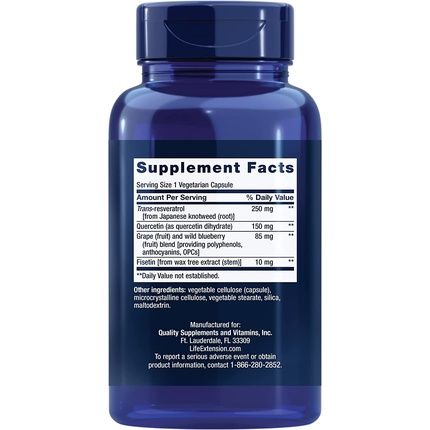 Life Extension Optimized Resveratrol 60 Vcaps