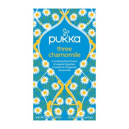 Pukka Three Chamomile Tea Organic Herbal Tea