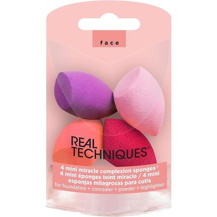 Real Techniques Mini Miracle Complexion Sponges 4 Mini Sponges