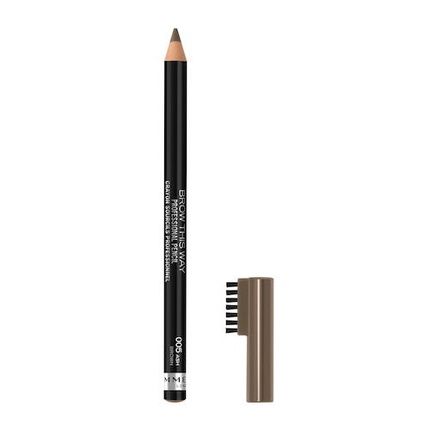 Rimmel Brow This Way Brow Pencil With Brush 005 Ash Brown 0.25G