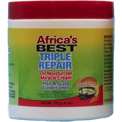 Africa'S Best Triple Repair Oil Moisturizer Cream Hair & Scalp Conditioner 170G - Image 3