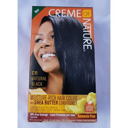 Creme Of Nature Moisture Rich Hair Color Kit C11 Natural Black