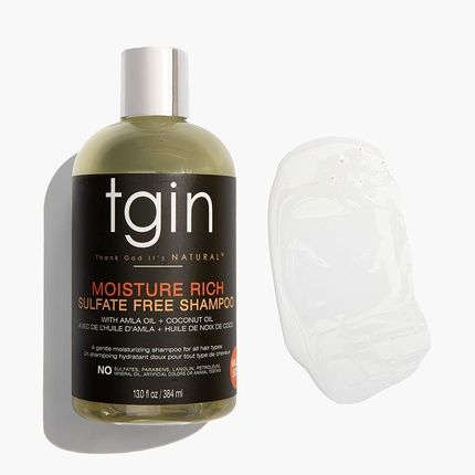 Tgin Thank God It'S Natural Moisture Rich Sulfate Free Shampoo With Amla Oil And Coconut Oil 13 Fl Oz - Image 3