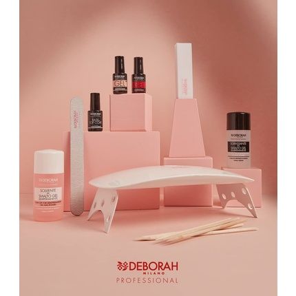 Deborah Milano Professional Gel Nail Polish Base & Top Coat Transparent Plumping Effect Long-Lasting Intensive And Shiny Nails 4.5Ml