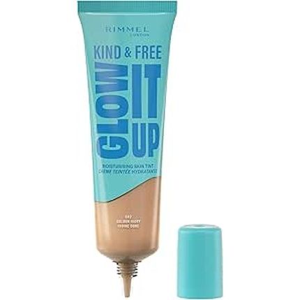 Rimmel Rg Kind & Free Glow It Up Skin Tint 082 Golden Ivory A Lightweight Skin Tint For A Natural Glow