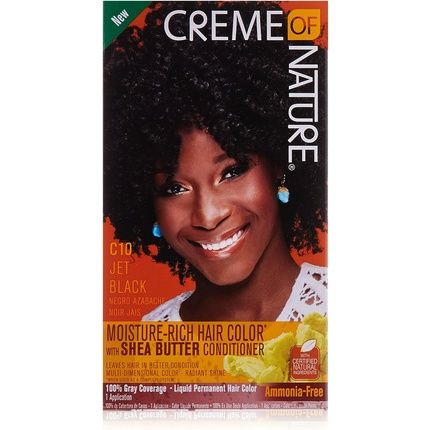Creme Of Nature Liquid Hair Color #10 Jet Black 155Ml