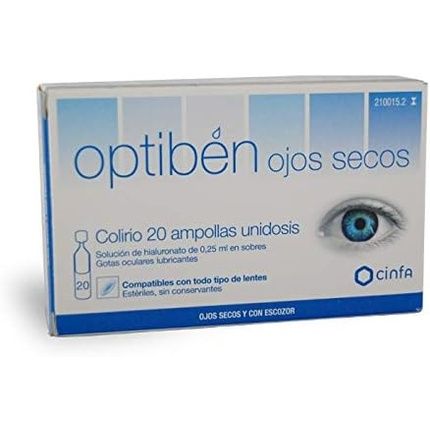 Optiben Dry Eye Drops 20 Vials 0.25Ml