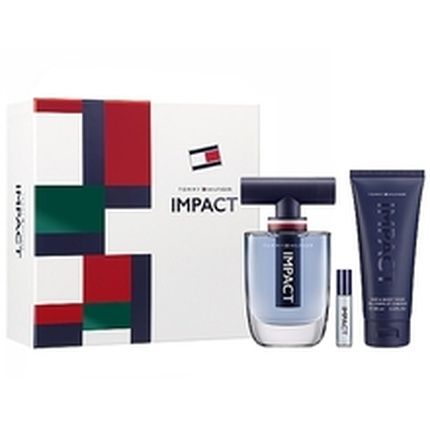 Tommy Hilfiger Impact Gift Set With Edt 100 Ml, Shower Gel 100 Ml, And Miniature Edt 4 Ml