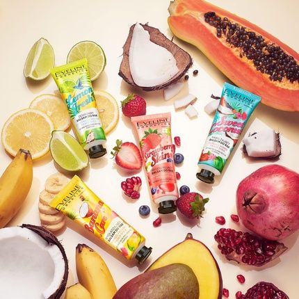 Eveline Cosmetics Strawberry Skin Regenerating Hand Balm - Strawberry Scented - Image 3