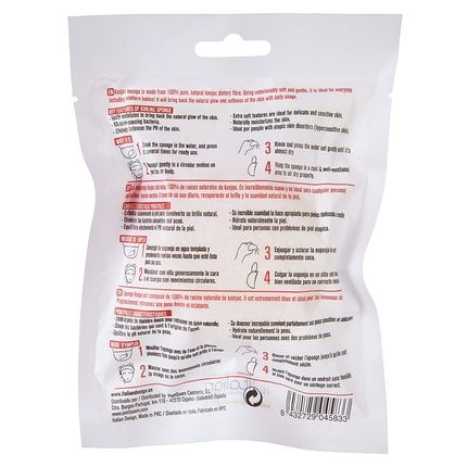 Id Italian Design 100% Natural Sponge For Facial Care - Image 3