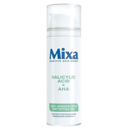 Mixa Mattifying Gel For Face Against Imperfections With Salicylic Acid And Aha Acids, 50Ml