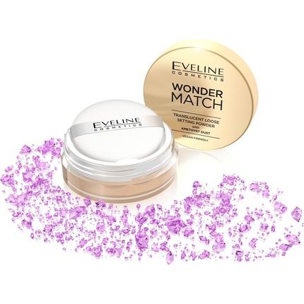 Eveline Wonder Match Light Setting Powder Amethyst Dust Vegan 6G