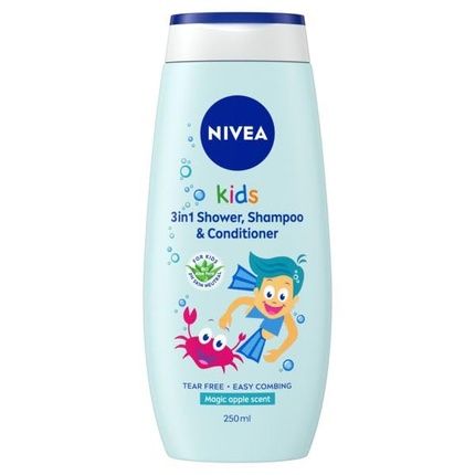 Nivea 2 In 1 Shampoo & Shower Gel For Kids With Magic Apple Scent 250Ml