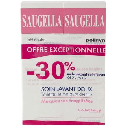 Saugella Poligyn Intimate Cleansing Care 250Ml - Pack Of 2
