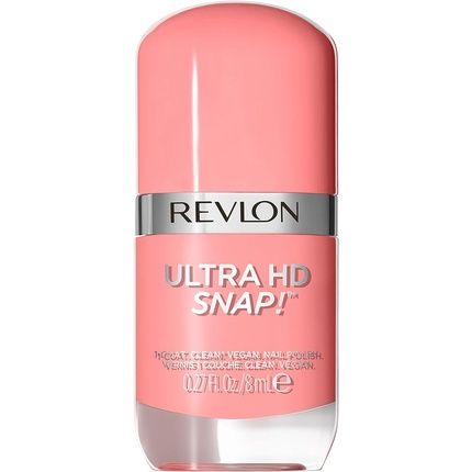 Revlon Ultra Hd Snap Nail Polish Quick Drying One-Coat Full Coverage Colour 8Ml Think Pink 027 Unisex