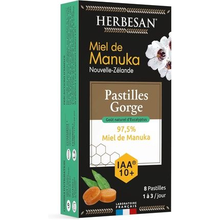 8 Pastilles Gorge 97.5% Manuka Honey With Eucalyptus Flavor