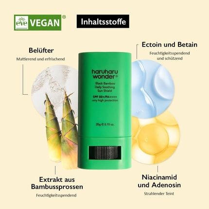 Haruharu Wonder Black Bamboo Daily Soothing Sunscreen 20G - Image 3