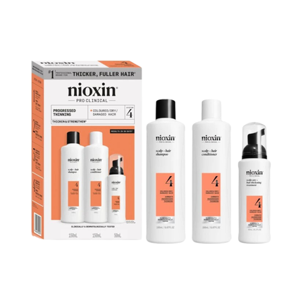 Nioxin System 4 For Colored Hair With Advanced Thinning Treatment Pack 150Ml 150Ml 40Ml