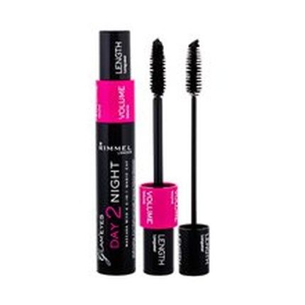 Rimmel Day 2 Night Mascara Double Mascara For Extension And Volume Of Lashes 9 Ml 001 Black