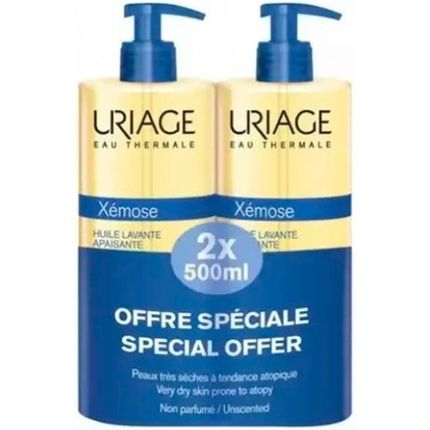 Uriage Xemose Cleansing Soothing Oil 500Ml - Pack Of 2