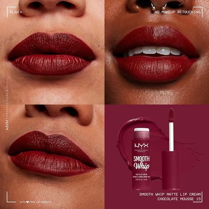 Nyx Professional Make Up Smooth Whipe Matte Lip Cream #Mou 4Ml - Image 3