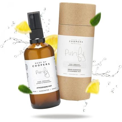 Made By Coopers Natural Room Spray With Essential Oils Of Sage, Oregano, Lemon, And Rosemary 100Ml