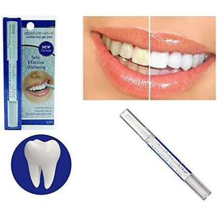 Absolute White New Formula Teeth Whitening Gel Pen Fine Bristles Soft Brush