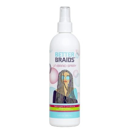 Better Braids Un-Braid Spray Detangler 12 Fl Oz