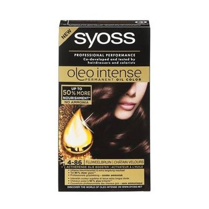 Syoss Color Oleo Intense 4-86 Velvet Brown Hair Dye
