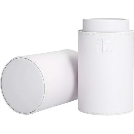 T4B Ilu Makeup Brush Holder Travel Cosmetic Organizer Eco-Friendly Leather White - Image 3