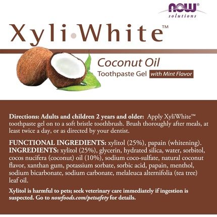 Now Foods Xyliwhite Coconut Oil Toothpaste 6.4 Oz