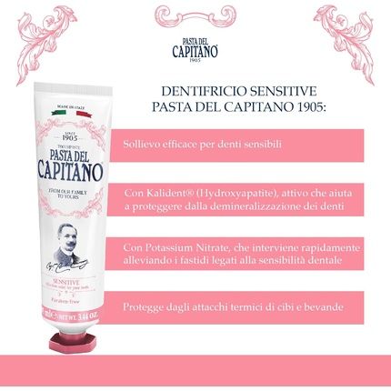 Pasta Del Capitano Sensitive Toothpaste 75Ml - Image 3