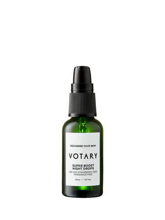 Votary Super Boost Cbd Strawberry Seeds Recovery Night Oil For Face - 30 Ml