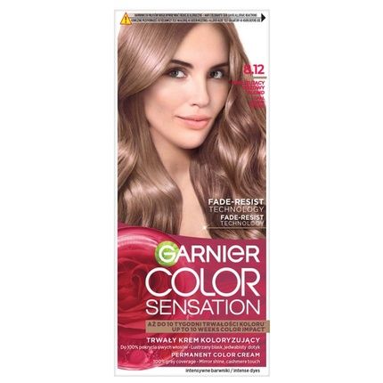 Garnier Color Sensation Cream Hair Dye 8.12 Opalescent Pink Blonde