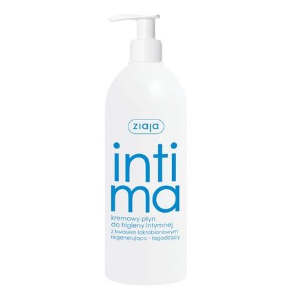 Ziaja Intima Creamy Liquid For Intimate Hygiene With Lactobionic Acid Regenerating-Soothing 500Ml