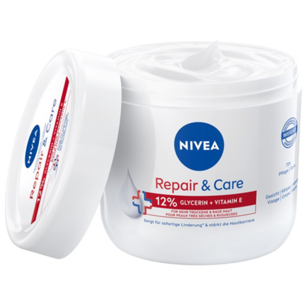 Nivea Repair Care Moisturizing Cream With Glycerin And Vitamin E For Face And Body 400Ml
