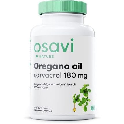 Osavi Oregano Oil Carvacrol 180Mg 120 Enteric Capsules