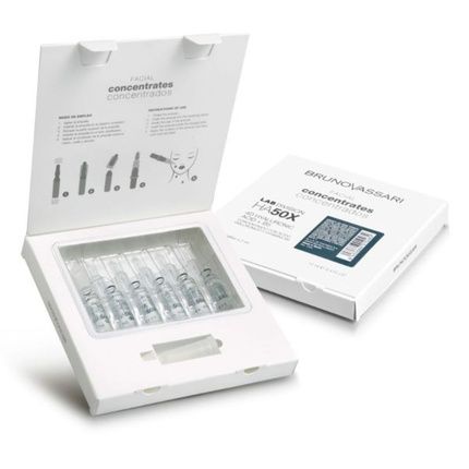 Bruno Vassari Ha50X Hyaluronic Acid Hydra-Nourishing Ampoules Treatment Serum For Face - 6 Pieces, 2 Milliliters Each