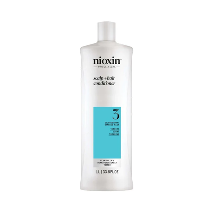 Nioxin System 3 Revitalizing Conditioner 1000 Ml For Colored Hair With Slight Density Loss