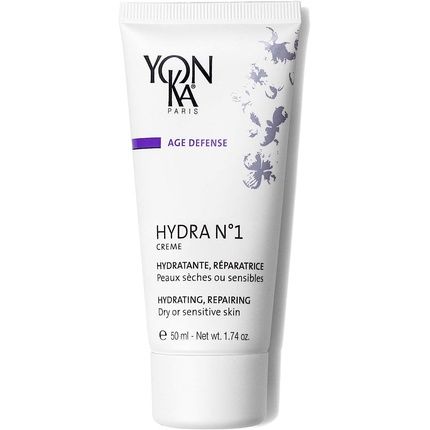 Yon-Ka Hydra Ndeg1 Anti-Aging Cream For Dry Skin 50Ml With Hyaluronic Acid And Vitamin C - 94% Natural Origin
