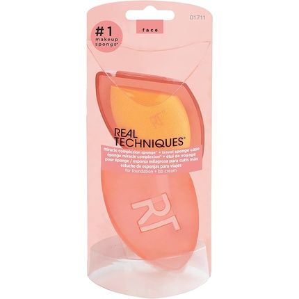 Real Techniques Miracle Complexion Makeup Sponge With Travel Case