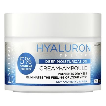 Eveline Hyaluron Therapy Ampoule Cream 50Ml - Hydrating And Rejuvenating