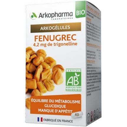 Arkopharma Phytotherapy Standard Fenugreek Capsules 45 Count