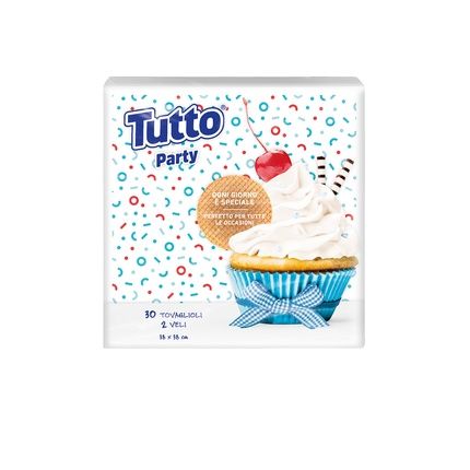 Tutto Decorated Party Napkins 38X38 2-Ply